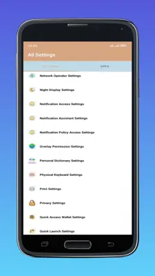 All Settings android App screenshot 2